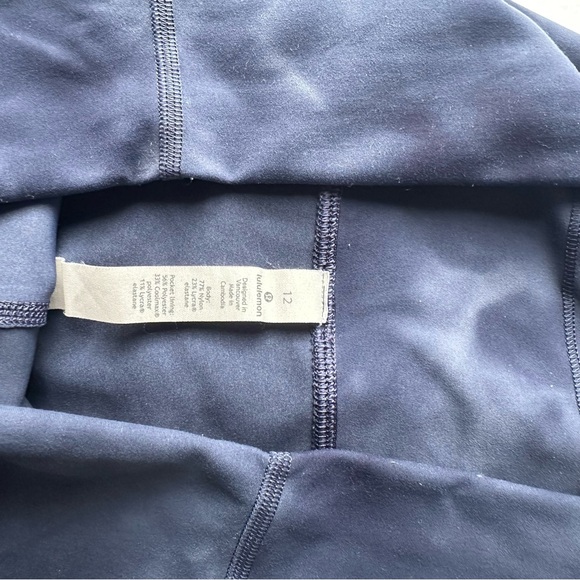 Lululemon Wunder Train blue diamond dye, size 12 - Picture 2 of 7